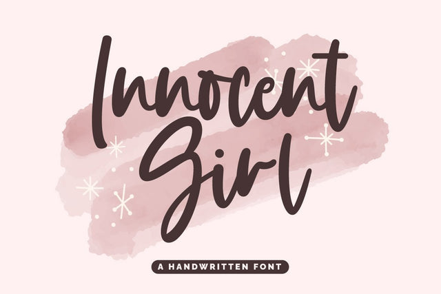 Innocent Girl Font Fallen Graphic Studio 