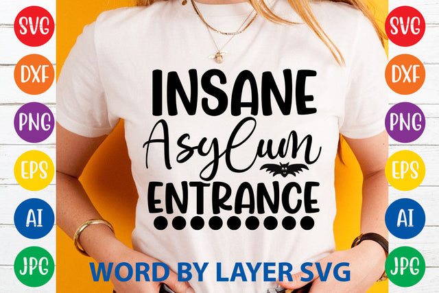 Insane Asylum Entrance, Halloween SVG Design SVG Rafiqul20606 