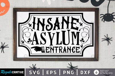 Insane asylum entrance SVG SVG Regulrcrative 