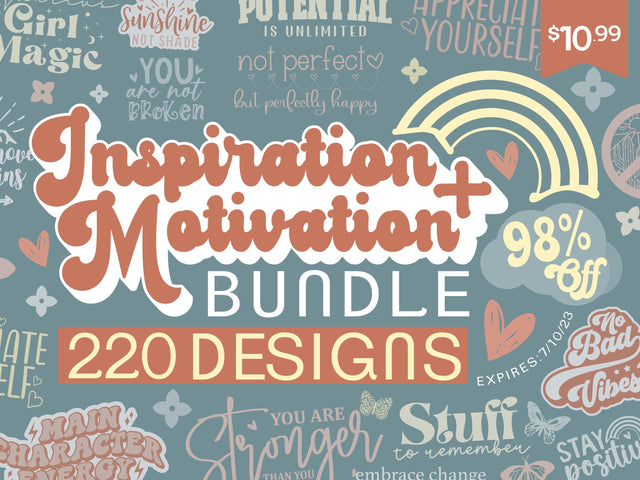Inspiration + Motivation Bundle Bundle So Fontsy Design Shop 