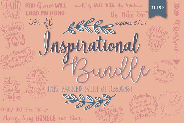 Inspirational Bundle Bundle So Fontsy Design Shop 