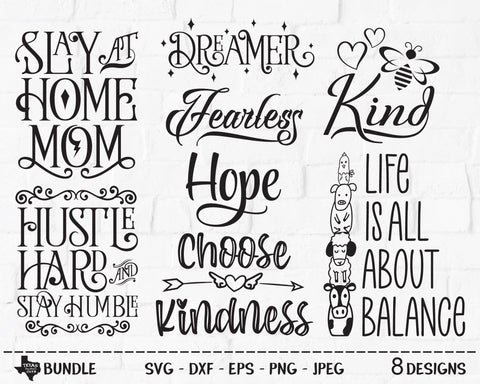 Inspirational Bundle | Inspirational SVG SVG Texas Southern Cuts 