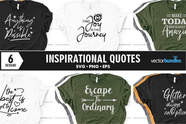 Inspirational quote bundle svg SVG vectorbundles 