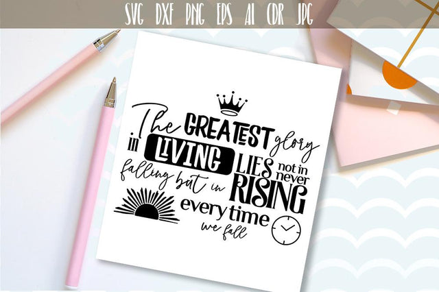 Inspirational quote for life Vector Typography SVG VectorSVGdesign 