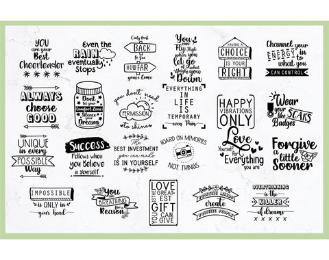 Inspirational quotes bundle svg, motivational quotes bundle SVG Redearth and gumtrees 