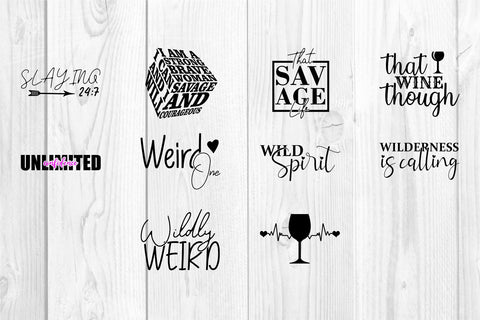 Inspirational Quotes Mega Svg Bundle - Inspirational SVG Bundle - Strong Woman Svg Bundle - Confidence Quotes Svg Bundle Mega T Shirt Bundle SVG Whistlepig Designs 