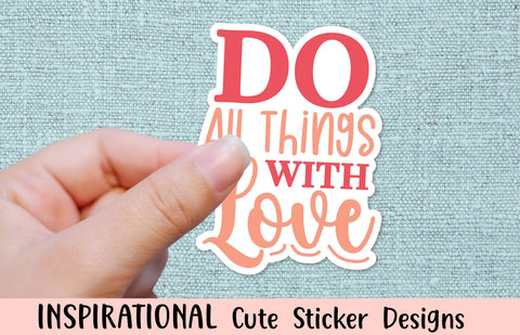 Inspirational Quotes Stickers Bundle SVG Crazy Craft 