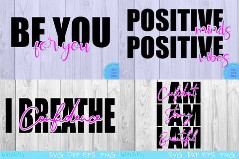 Inspirational Quotes Svg Bundle Inspiration Svg Bundle Confidence Svg Bundle Positive Quotes Svg Bundle Kindness Svg Bundle Inspirational SVG Whistlepig Designs 