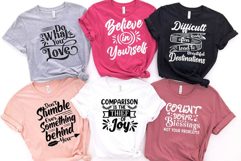 Inspirational Quotes SVG bundle, mental health cutting files SVG Paper Switch 