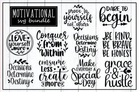 Inspirational Quotes SVG Bundle, Motivational Svg, Quote Svg, Believe ...