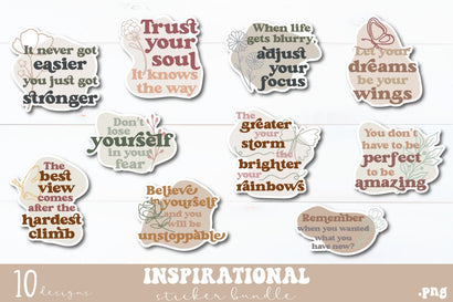 Inspirational Sticker Bundle Sublimation Carla C Designs 