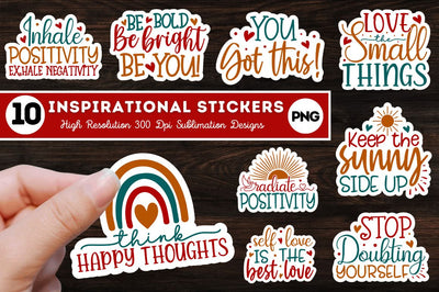 Inspirational Sticker Bundle Sublimation Regulrcrative 