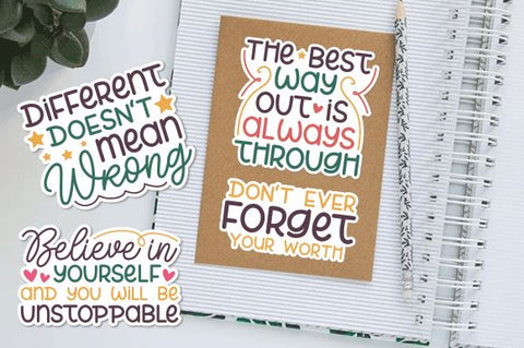 Inspirational Sticker Bundle SVG md faruk hossain 