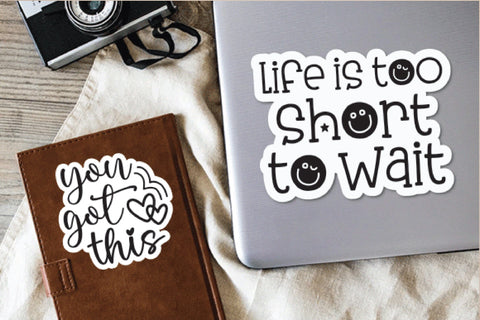 Inspirational Stickers Svg Bundle SVG md faruk hossain 