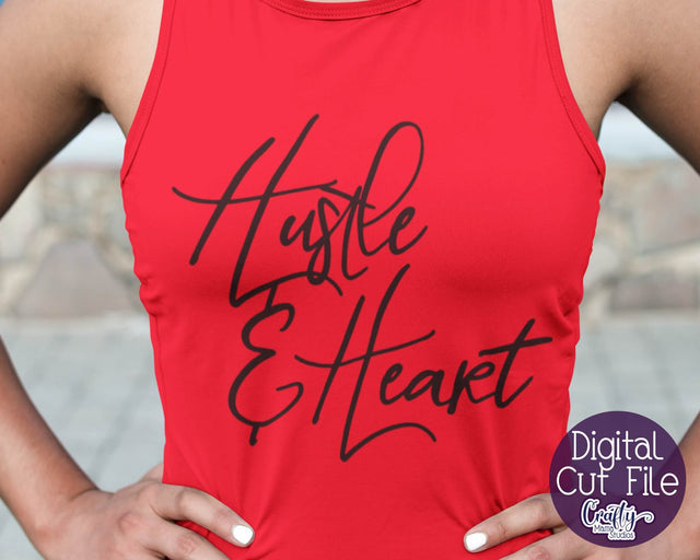 Inspirational Svg - Boss Babe Svg - Girl Boss - Hustle And Heart SVG SVG Crafty Mama Studios 