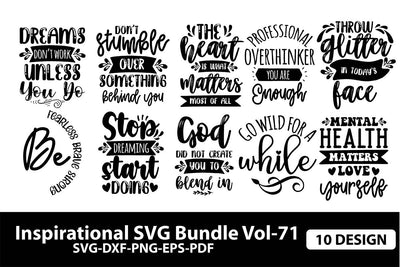 Inspirational SVG Bundle 72 SVG shah alam 