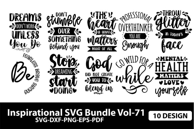 Inspirational SVG Bundle 72 SVG shah alam 