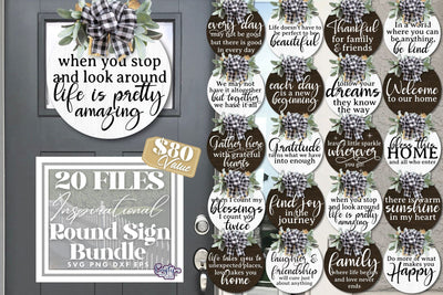 Inspirational Svg Bundle | Inspirational Quotes | Door Signs SVG Crafty Mama Studios 