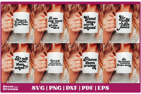 Inspirational SVG Bundle | Motivational SVG Bundle SVG Decor and Dreams 