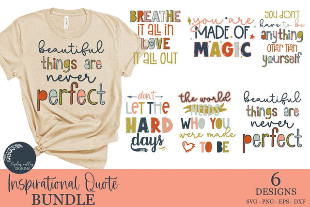 Inspirational SVG Bundle-Motivational SVG-Positive Quote SVG Bundle SVG Linden Valley Designs 