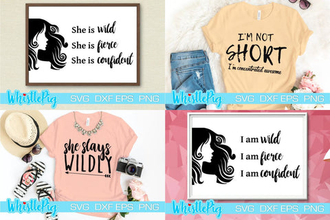 Inspirational SVg Bundle Strong Woman Svg Bundle Independent Woman Svg Bundle Inspirational Quotes Svg Cricut Cut File Silhouette dxf svg SVG Whistlepig Designs 