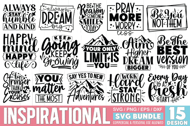 Inspirational SVG Bundle SVG Ariyan 