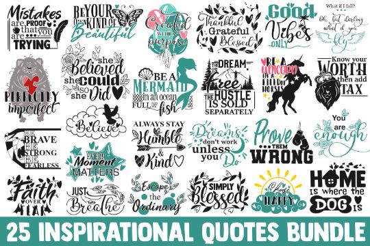 Inspirational SVG Bundle, svg designs, svg quotes, svg sayings, svg files for cricut, motivational svg, dream svg, believe svg, faith svg SVG James 