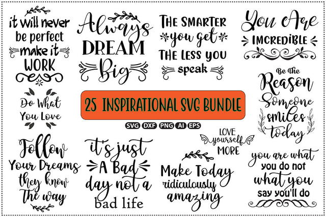 Inspirational SVG Bundle SVG nirmal108roy 