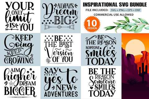 Inspirational SVG Bundle.Inspirational Quotes Svg, Christian Quotes Svg, SVG Designangry 