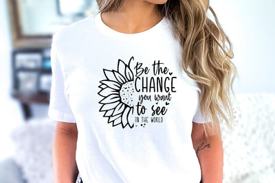 Inspirational SVG Design, Be the change you want to see in the world SVG FiveStarCrafting 