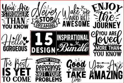 Inspirational SVG Design Bundle SVG CraftingStudio 