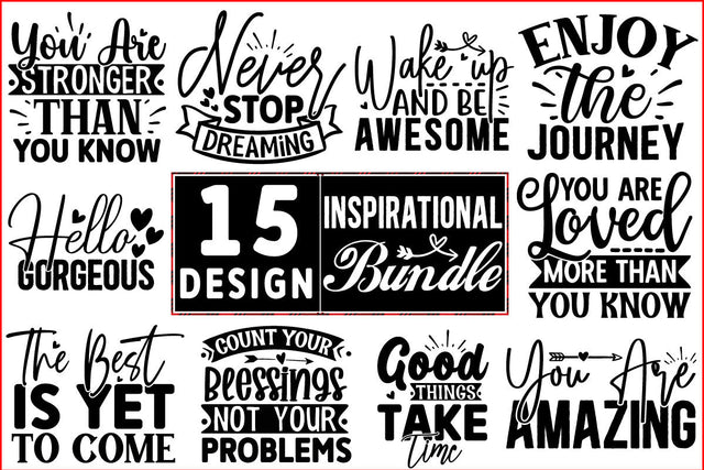 Inspirational SVG Design Bundle SVG CraftingStudio 