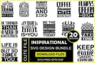 Inspirational SVG Design Bundle SVG Rupkotha 