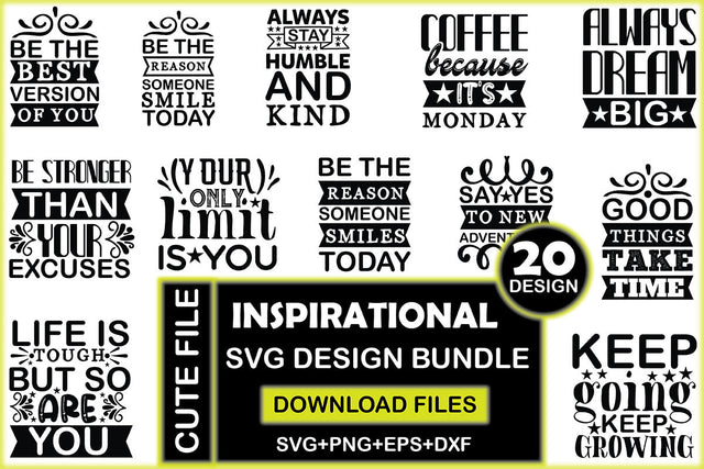 Inspirational SVG Design Bundle SVG Rupkotha 