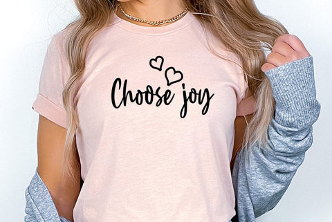 Inspirational SVG Design, Choose joy SVG FiveStarCrafting 