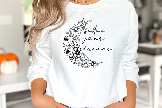 Inspirational SVG Design, follow your dreams SVG FiveStarCrafting 