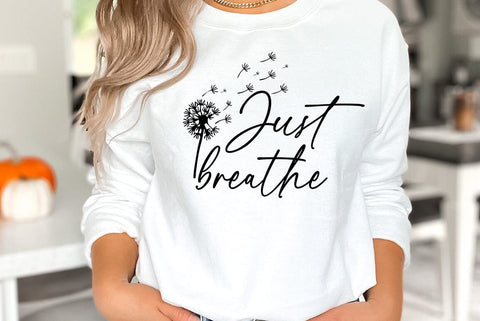 Inspirational SVG Design, Just breathe SVG FiveStarCrafting 