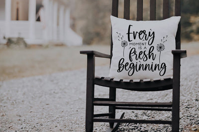 Inspirational SVG - Every Moment Is A Fresh Beginning Motivational Quote svg - Self Care svg, Positive svg SVG Simply Cutz 