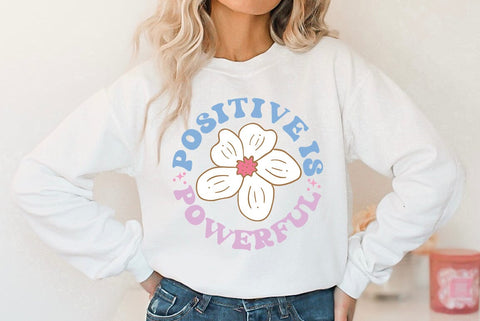 Inspirational SVG, Positive is powerful SVG FiveStarCrafting 