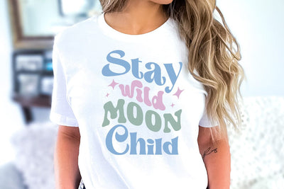 Inspirational SVG, Stay wild moon child SVG FiveStarCrafting 