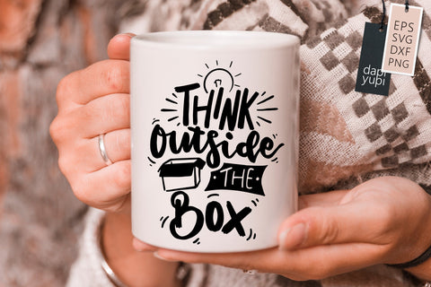 Inspirational SVG Think Outside The Box Quotes SVG dapiyupi store 