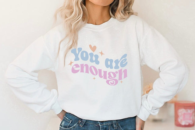 Inspirational SVG, You are enough SVG FiveStarCrafting 