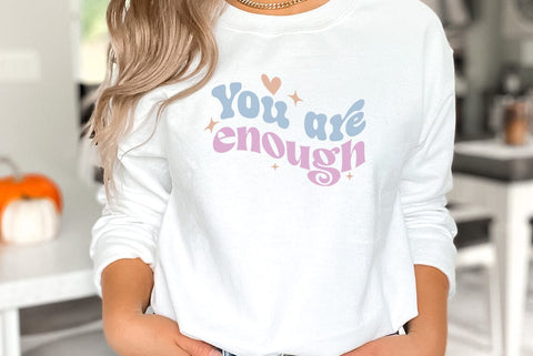 Inspirational SVG, You are enough SVG FiveStarCrafting 