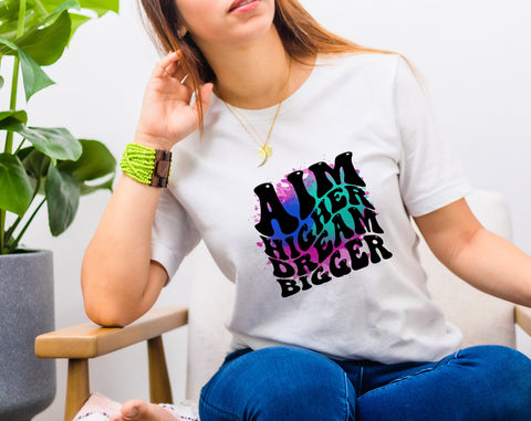 Inspirational Wavy Text Sublimation Designs Bundle, 20 Designs, Inspirational Groovy PNG Files For Sublimation, Motivational Sublimation Files Sublimation HappyDesignStudio 