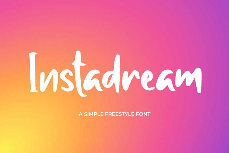 Instadream Font Abo Daniel Studio 