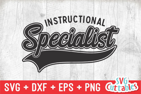 Instructional Specialist svg - Cut File - School Swoosh - svg - dxf - eps - png - Cut File - Silhouette - Cricut - Digital Download SVG Svg Cuttables 