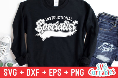 Instructional Specialist svg - Cut File - School Swoosh - svg - dxf - eps - png - Cut File - Silhouette - Cricut - Digital Download SVG Svg Cuttables 