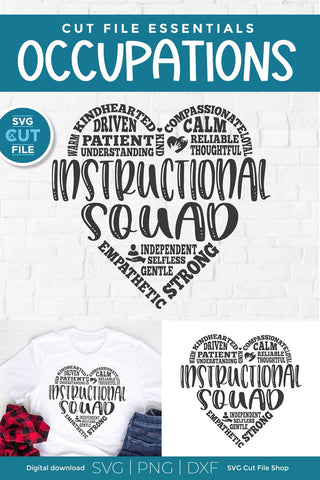 Instructional squad svg for Cricut and Silhouette SVG SVG Cut File 