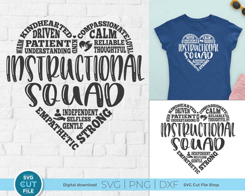 Instructional squad svg for Cricut and Silhouette SVG SVG Cut File 