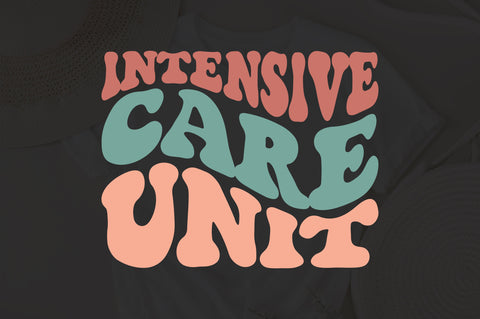 Intensive Care Unit svg, Intensive Care Unit Nurse Svg, Wavy Stacked Svg, For Cricut Cut File SVG Fauz 